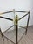 Mid-Century French Hollywood Regency Brass and Glass Side Table in the style of Maison Jansen, 1960s For Sale - Image 4 of 9