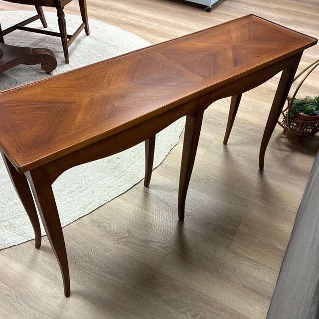 Mid-Century Italian Louis XV Style Console Table Made for Bloomingdale's in Italy For Sale - Image 10 of 10