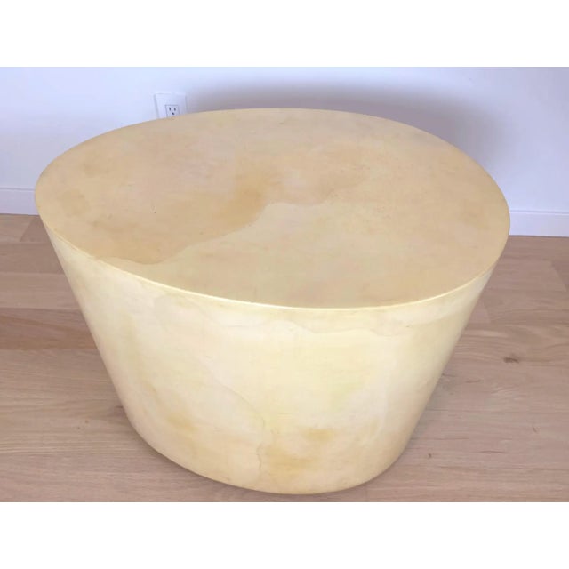 1980s 1980s Freeform Aldo Tura Style Egg Side Table For Sale - Image 5 of 5