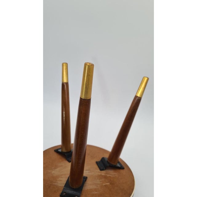 Rockabilly Side Table in Laminated Wood, Germany, 1970s For Sale - Image 4 of 10