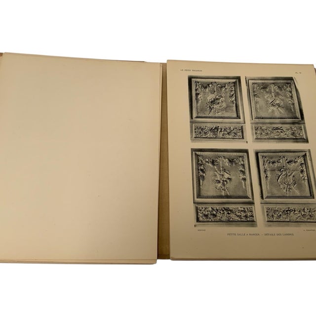 Antique 1908 Le Petit Trianon Architecture Portfolio Léon Deshairs Versailles Plates France C 1908 For Sale - Image 4 of 10