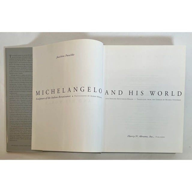 1996 Michelangelo and His World Hardcover Book by Joachim Poeschke For Sale - Image 4 of 13