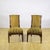 Chairs in Carved Walnut and Striped Olive Velvet, Mid-19th Century, Set of 2 For Sale - Image 9 of 9