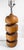 We are selling this great looking sculptural architectural table lamp. This lamp has great turned wood form with rounded...