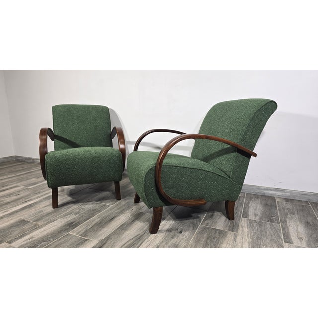Lounge Chairs by Jindrich Halabala, 1940s, Set of 2 For Sale - Image 12 of 12