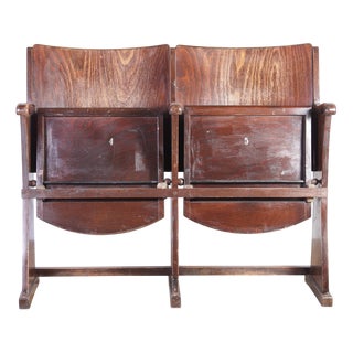 Vintage Cinema Bench from Ton, 1960s For Sale
