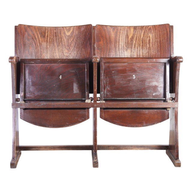 Vintage Cinema Bench from Ton, 1960s For Sale