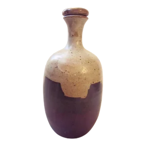 Mid Century Art Pottery Decanter, Signed "Richards"
