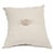 Linen Pillow in Beige with Beaded Center For Sale