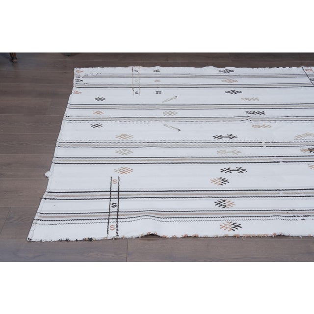Islamic 1970s Vintage Turkish Handmade Wool Cotton For Sale - Image 3 of 11