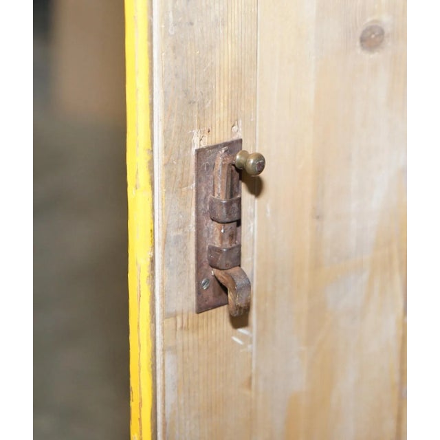 Antique Hungarian Hand Painted Yellow Pine Kitchen Sideboard, 1880s For Sale - Image 15 of 16