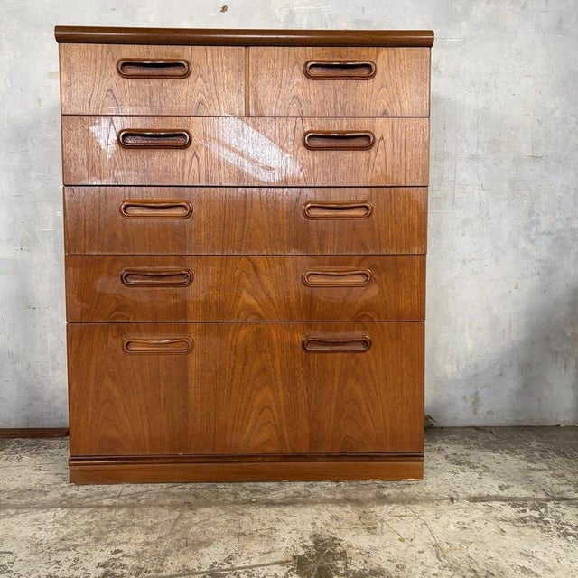 Mid-Century Modern Teak Tallboy Chest of Drawers from Meredew, 1960s For Sale - Image 4 of 10