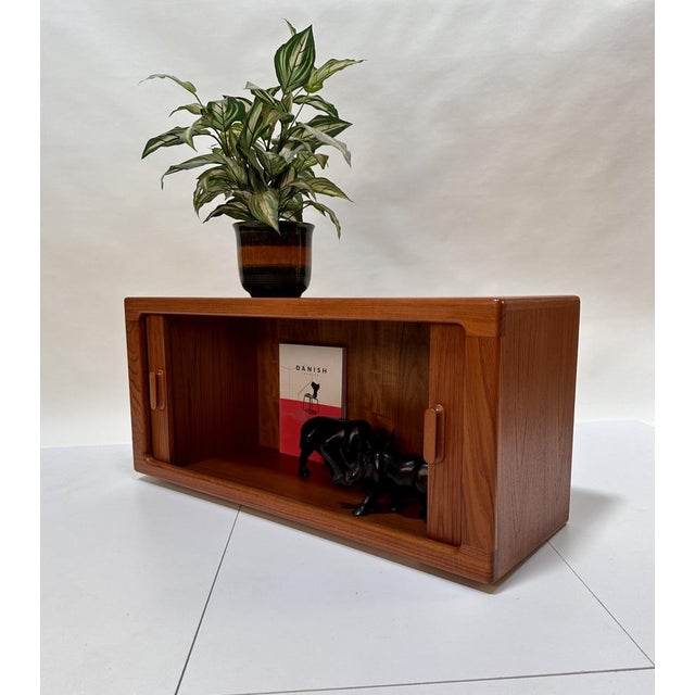 Brutalist Hanging or Standing Cabinet Unit in Teak with Tambour Door from CFC Silkeborg, Denmark, 1970s For Sale - Image 13 of 18