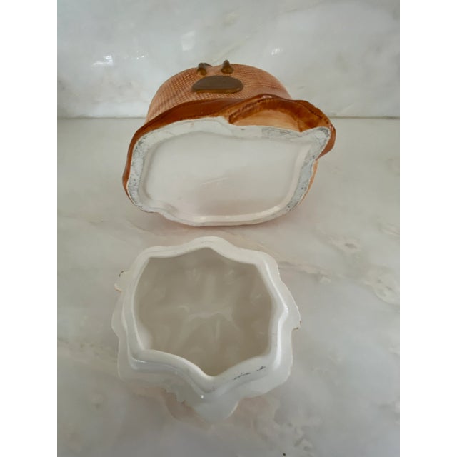 Italian 1970s Duffle Purse Cookie Jar For Sale - Image 3 of 7
