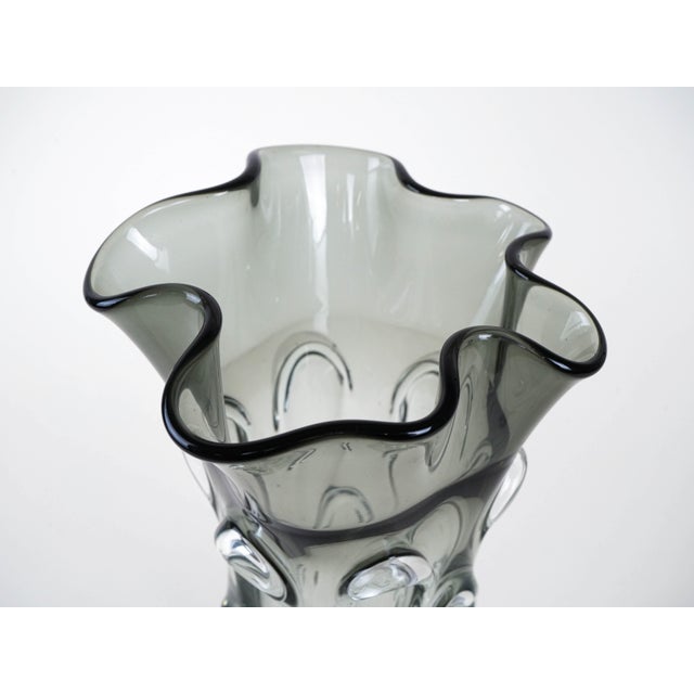 Grey Murano Glass Vase, Italy, 1960s For Sale - Image 6 of 10