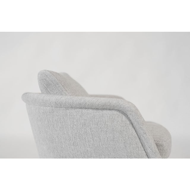 Set of Swivel Lounges on Walnut Supports by Leon Rosen, Circa 1970s For Sale - Image 9 of 12