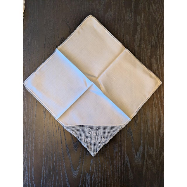 Vintage Selkirk Grace Tablecloth & Napkins Set - 9 pcs For Sale - Image 11 of 15