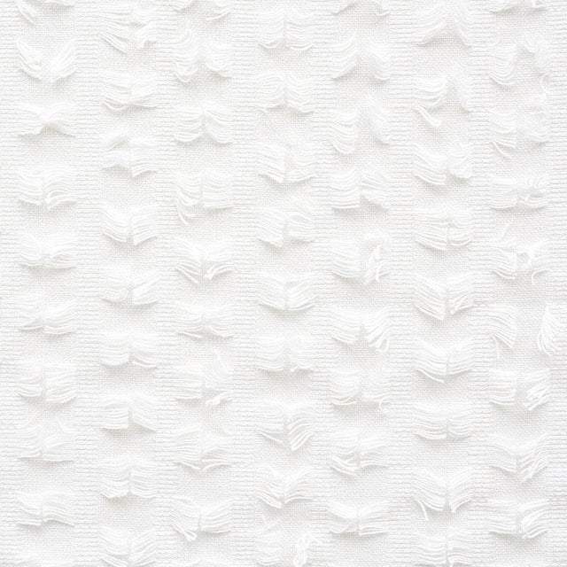 Contemporary Sample - Schumacher Montego Fringe Fabric in Snow For Sale - Image 3 of 3