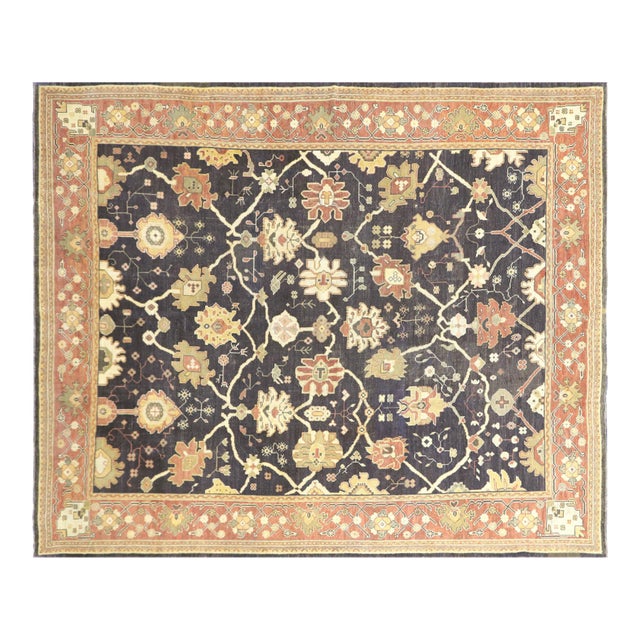 1940s Turkish Oushak Rug For Sale