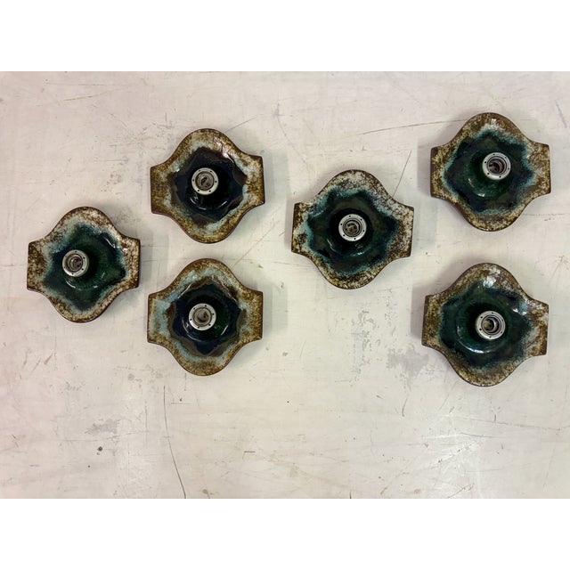 1960s German Ceramic Wall Light Sconce from Hustadt Leuchten, 1960s For Sale - Image 5 of 12