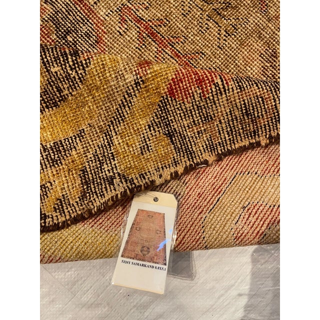 1900 Antique Tribal Khotan Samarkand Rug For Sale - Image 4 of 9