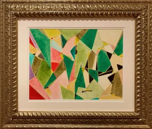 "N23" Contemporary Abstract Oil Painting by Ko Bhamra, Framed