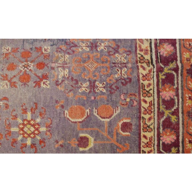 Tribal Antique Khotan Rug For Sale - Image 3 of 5