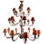 Large Vintage Murano Glass Chandelier, 1980s For Sale - Image 9 of 9