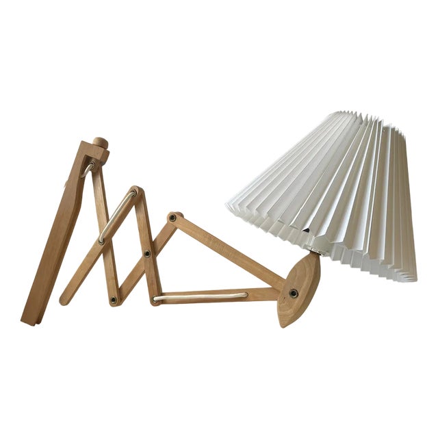Accordion Wall Lamp in Beech from Le Klint, 1980s For Sale
