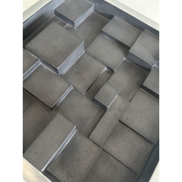 Brutalist Geometric Relief Sculpture by Max Seidenfaden for SDS, 1970s For Sale - Image 4 of 9