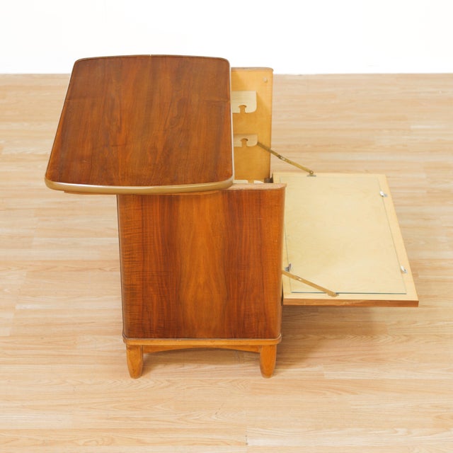 Mid Century British Mechanical Liquor Cabinet, 1950s For Sale - Image 12 of 15