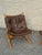 Late 20th Century Pair of 1970s Scandinavian Modern Bentwood & Brown Leather Lounge Chairs For Sale - Image 5 of 12