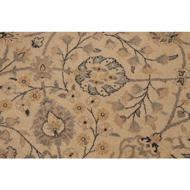 Textile Boho Chic Beige/Green Wool Rug - 9'3'' X 12'3'' For Sale - Image 7 of 10