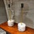 New Limited-Edition Pair of Vintage Travertine Polished Table Lamps For Sale - Image 12 of 12