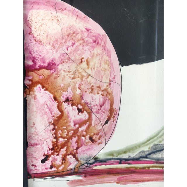 Vintage Illustrated Female Painting For Sale - Image 4 of 7