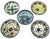 Tribal Artisan-Painted Morrocan Style Folk Art Pottery Bowls, S/5 For Sale - Image 3 of 9