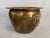 Chinoiserie Extra Large Vintage Hong Kong Export Hammered Brass Foo Dog Cachepot Planter For Sale - Image 3 of 12