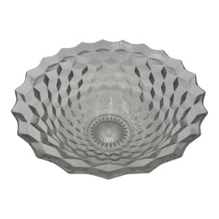 Vintage Fostoria American Clear 2056 14" Punch Bowl For Sale