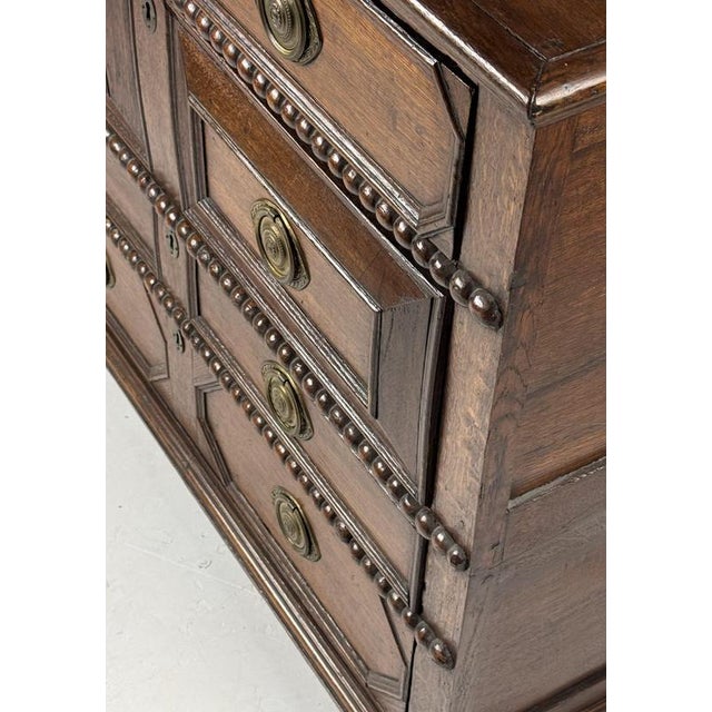 Brown 17th Century Antique Oak Chest of Drawers For Sale - Image 8 of 18