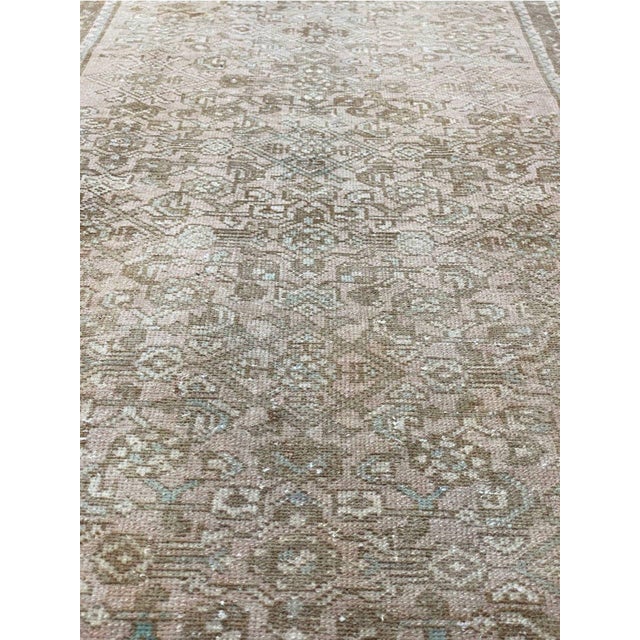 Vintage Old Persian Roudbar Runner Rug 3x10 For Sale - Image 4 of 12