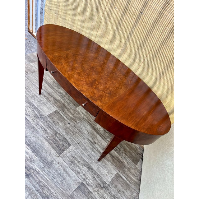 Late 20th Century Late 20th Century Inlaid Writing Desk by Hickory & White Furniture. For Sale - Image 5 of 17