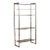 Mid Century Modern Glass and Chrome Etagere Bookshelf For Sale