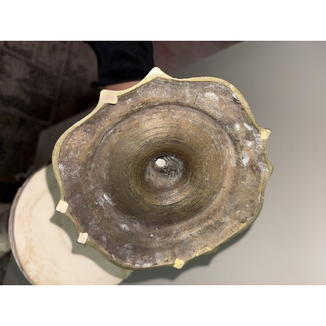 Metal Vintage Oil Lamp in Brass, 1920 For Sale - Image 7 of 8