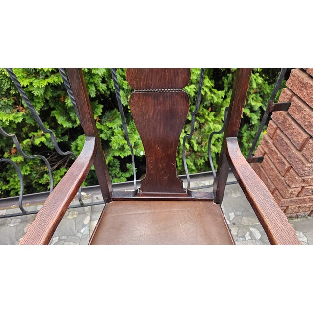 Art Nouveau wooden armchair/desk chair