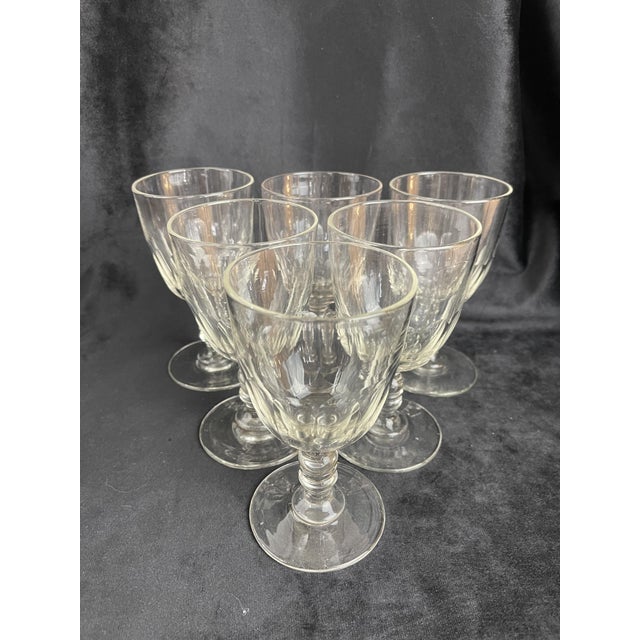 Glass Baccarat Médicis Glasses, Late 19th Century, Set of 6 For Sale - Image 7 of 17