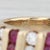 2010s 0.74ctw Ruby Diamond Ring 14k Yellow Gold Size 8.25 Stackable For Sale - Image 5 of 8