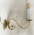 Metal Vintage Neoclassical Style Solid Brass Wall Sconce Single Light Arm For Sale - Image 7 of 8
