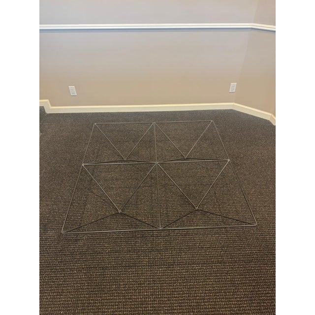 1980s Alanda Coffee Table Paolo Piva for B&b Italia – Black Steel & Glass For Sale - Image 5 of 14