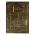 Contemporary Hand-Knotted Espresso Wool Rug With Minimalist Geometric Abstract For Sale