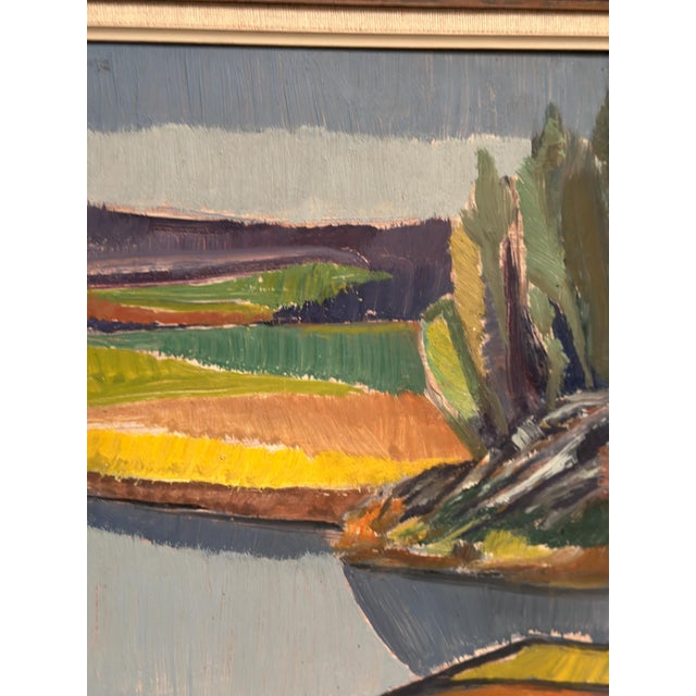Frans Rase, Natural Landscape, 1950s, Oil Painting on Panel, Framed For Sale - Image 17 of 18